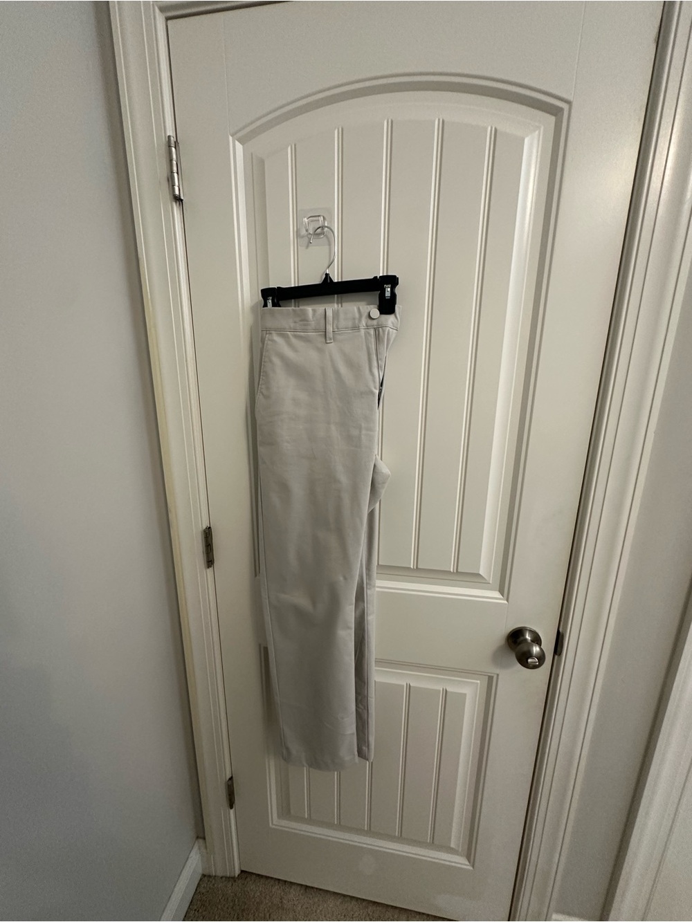Men's Gray Straight-Leg Pants